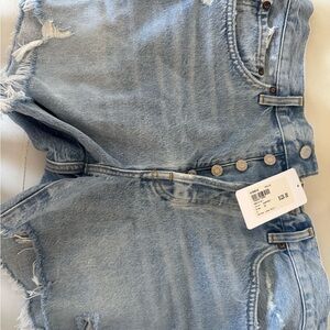 Agolde Parker Long Short in Light Blue Denim-Brand New with Tags.